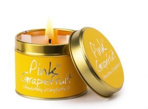 Lily-Flame 'Pink Grapefruit' Scented Tinned Candle
