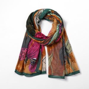 Eco-Style Busy Bee Scarf (Green)