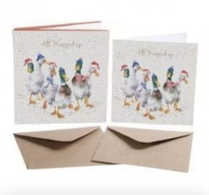Wrendale ‘All Wrapped Up’ Christmas Cards (8 pack)