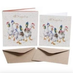 Wrendale ‘All Wrapped Up’ Christmas Cards (8 pack)