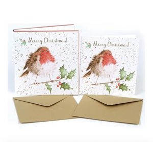 Wrendale Robin Christmas Cards (8 pack)