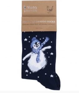 Wrendale Womens Bamboo Socks ‘Winter Wonderland’