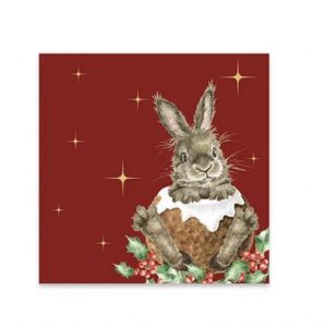 Wrendale Rabbit - Merry Little Christmas Cocktail Napkins