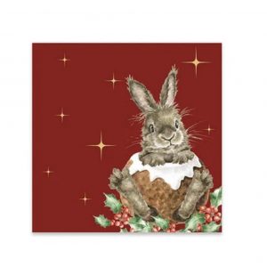Wrendale Rabbit - Merry Little Christmas Cocktail Napkins